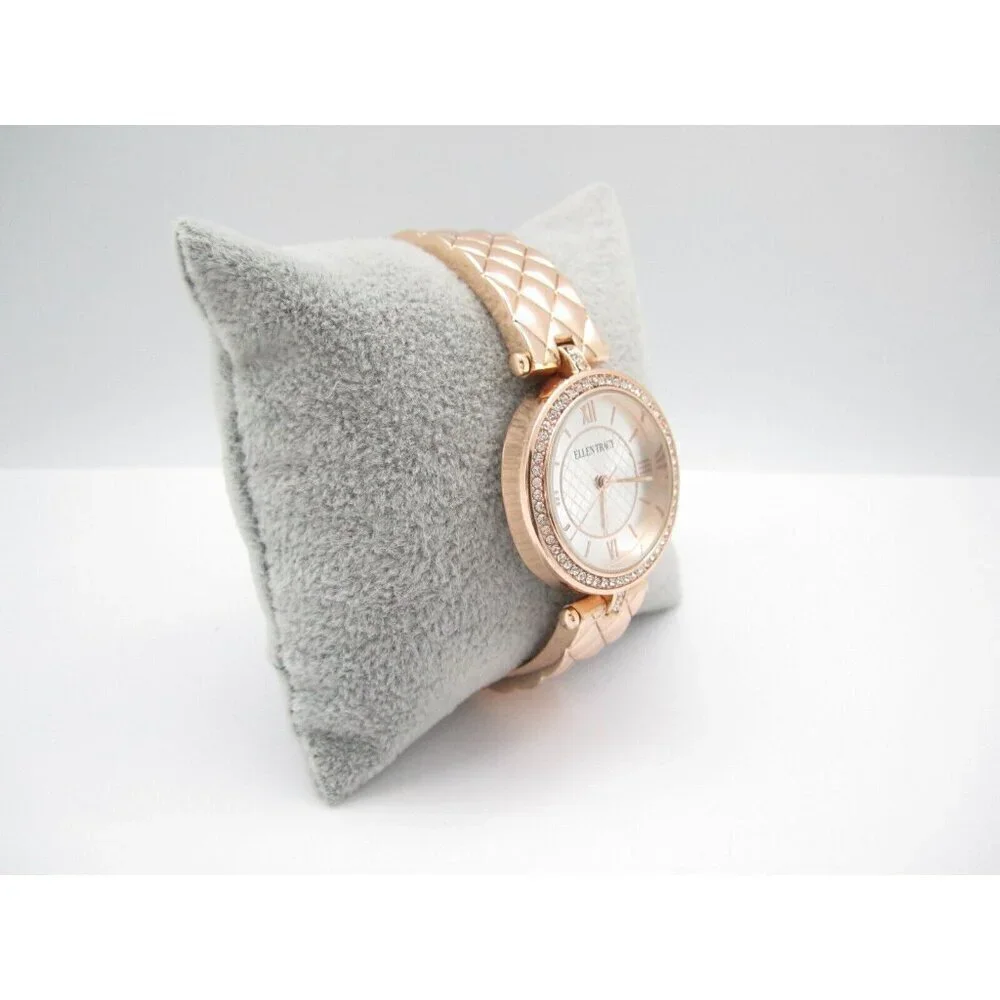 Women Ellen Tracy Quartz WR Analog 30mm Round Watch (H367) 